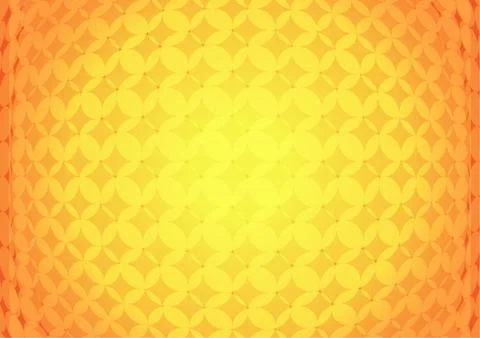 Vector : Abstract circles on orange and yellow background Stock Illustration