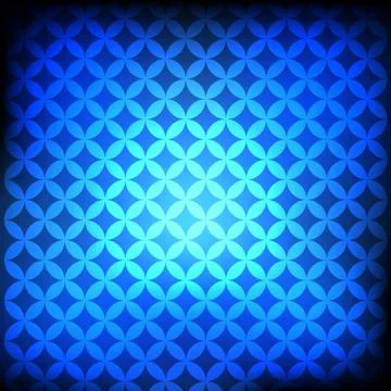 Vector : Abstract circles texture on blue background Stock Illustration