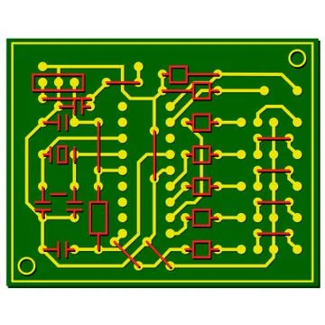 Vector abstract circuit board Stock Illustration