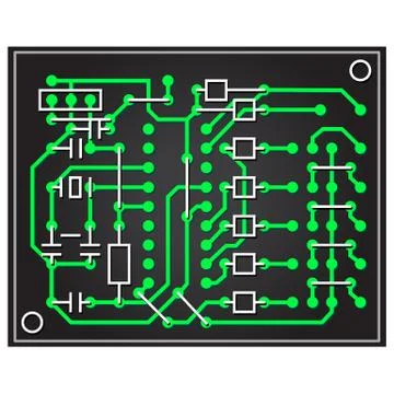 Vector abstract circuit board Stock Illustration