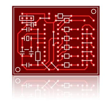 Vector abstract circuit board 스톡 일러스트