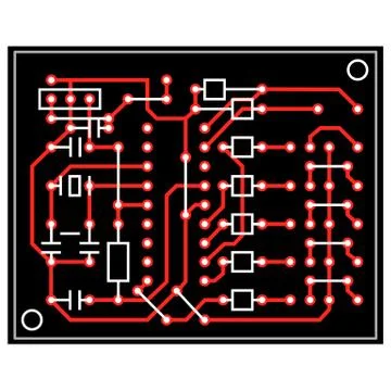 Vector abstract circuit board Illustrazione stock