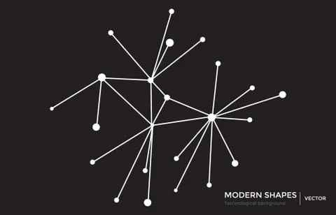 Vector abstract circuit networking blockchain concept Stock Illustration