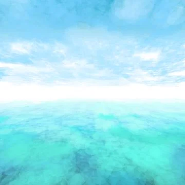 Vector abstract cloud and ocean background. Stock Illustration