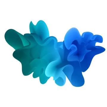 Vector abstract color cloud Illustrazione stock