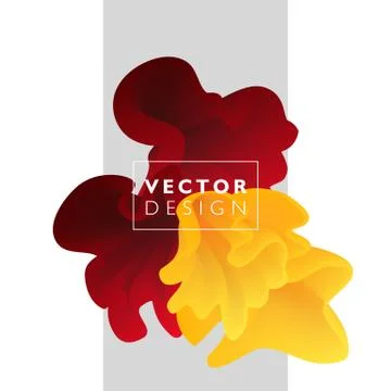 Vector abstract color cloud Stock Illustration