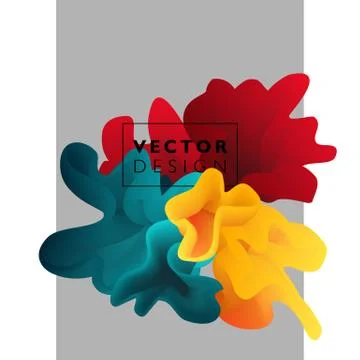 Vector abstract color cloud Stock Illustration