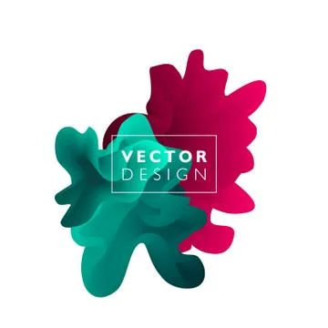 Vector abstract color cloud Stock Illustration