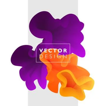 Vector abstract color cloud Illustrazione stock