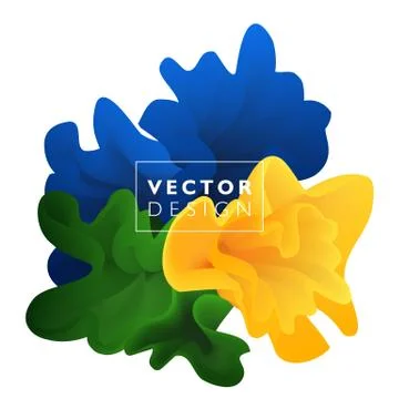 Vector abstract color cloud Stock Illustration