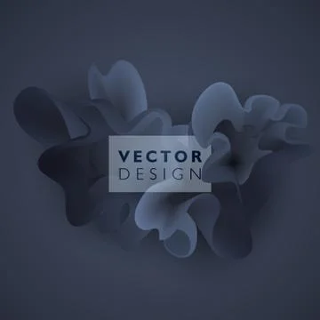 Vector abstract color cloud Stock Illustration