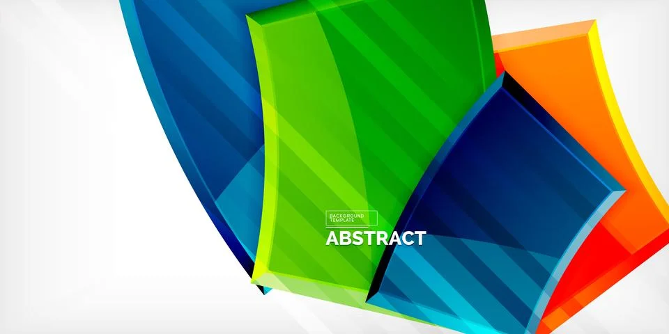 Vector abstract color geometric shapes. Illustration For Wallpaper, Banner Stock Illustration