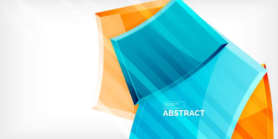 Vector abstract color geometric shapes. Illustration For Wallpaper, Banner Stock Illustration