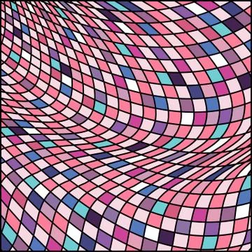 Vector abstract color grid pattern 스톡 일러스트