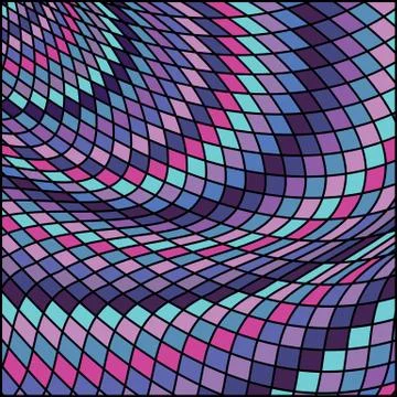 Vector abstract color grid pattern Stock Illustration