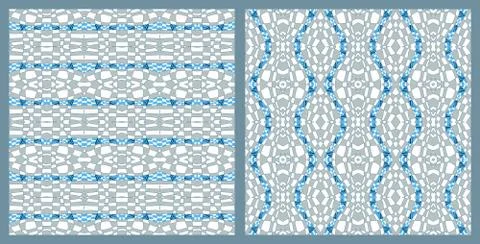 Vector abstract color grid patterns set 스톡 일러스트