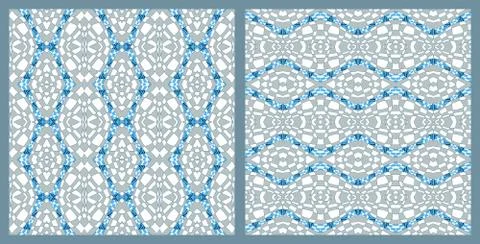 Vector abstract color grid patterns set 스톡 일러스트