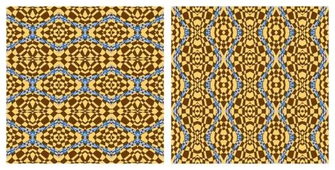 Vector abstract color grid patterns set. Stockillustratie