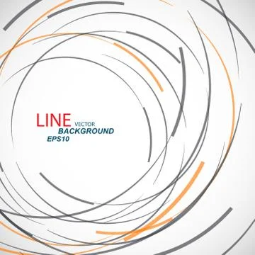 Vector abstract color line and circle background Stock Illustration