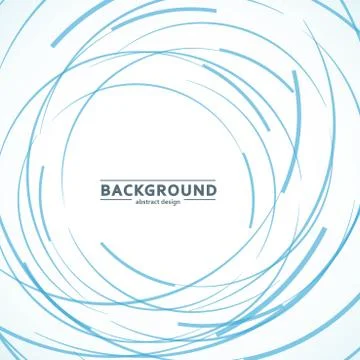 Vector abstract color line and circle background Stock Illustration
