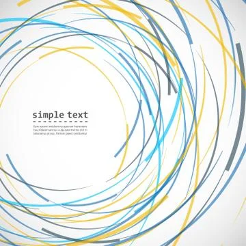 Vector abstract color line and circle background Stockillustratie