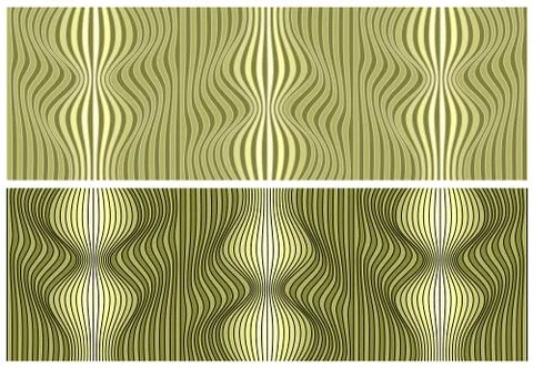 Vector abstract color lines patterns set. 스톡 일러스트