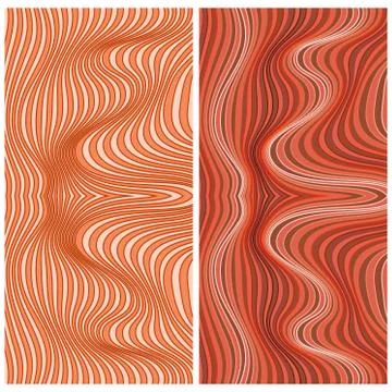 Vector abstract color lines patterns set Illustrazione stock