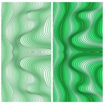 Vector abstract color lines patterns set Illustrazione stock