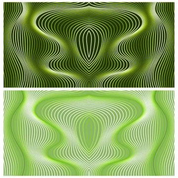 Vector abstract color lines patterns set 스톡 일러스트