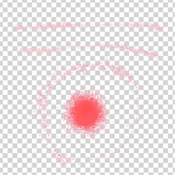 Vector abstract color spray paint in the form of a circle, rings, stripes. Stock Illustration