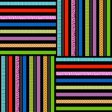 Vector abstract color stripes pattern. Ilustração Stock