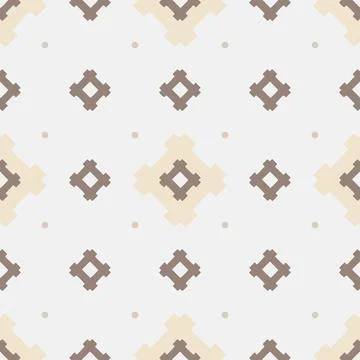 Vector Abstract Colored vector Ethnic geometric seamless pattern Stock Illustration