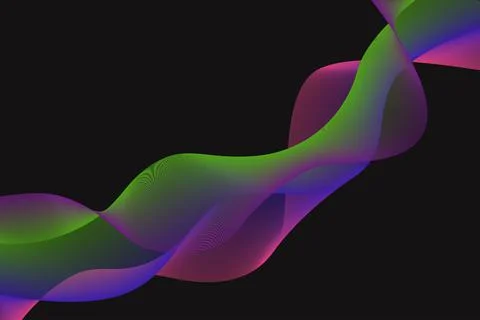 Vector abstract colorful background in green, blue, pink and purple gradient Stock Illustration