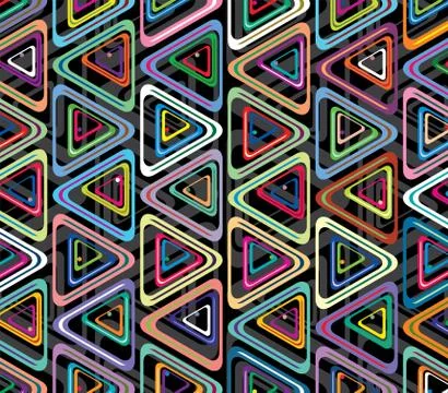 Vector abstract colorful background of triangles Stock Illustration
