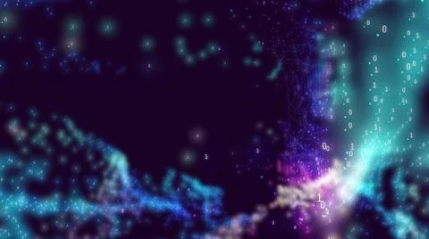 Vector abstract colorful big data point plot visualization. Futuristic infogr Stockillustratie