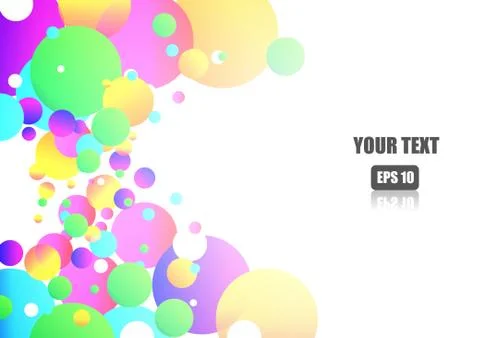 Vector : Abstract colorful circle on white background イラスト素材