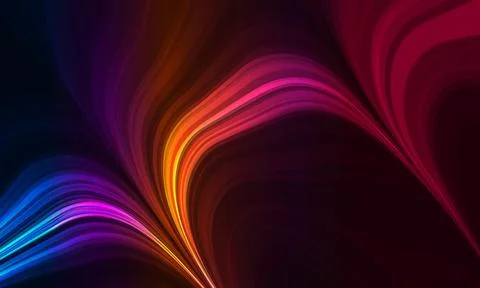 Vector abstract colorful flow background with liquid wave shapes. Stock Illustration