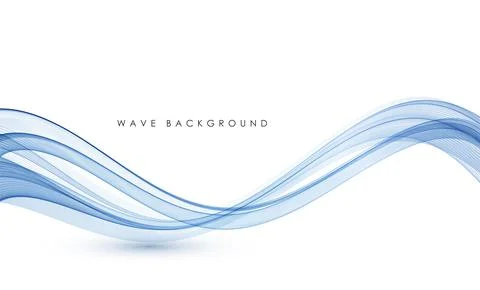 Vector abstract colorful flowing wave lines isolated on white background. Design Stock Illustration