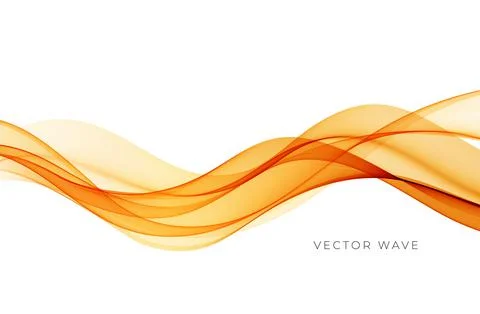 Vector abstract colorful flowing wave lines isolated on white background. Design Illustrazione stock