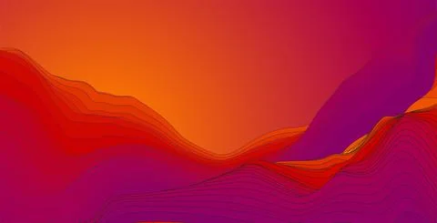 Vector abstract colorful flowing wave lines background. Design element for Stock Illustration