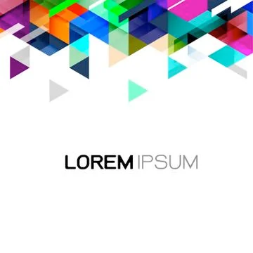 Vector abstract colorful gradient and modern overlapping geometric template. Stock Illustration