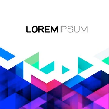 Vector abstract colorful gradient and modern overlapping geometric template. Stock Illustration