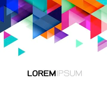 Vector abstract colorful gradient and modern overlapping geometric template. Stock Illustration