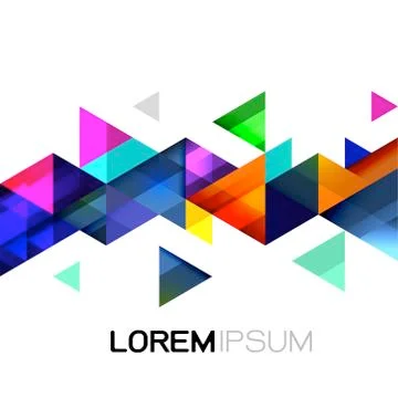 Vector abstract colorful gradient and modern overlapping geometric template. Stock Illustration