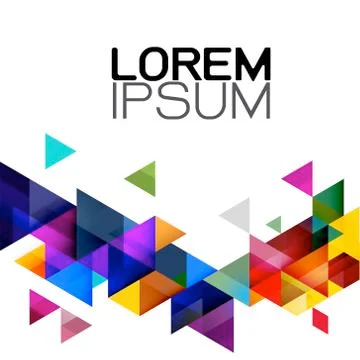 Vector abstract colorful gradient and modern overlapping geometric template. Stock Illustration