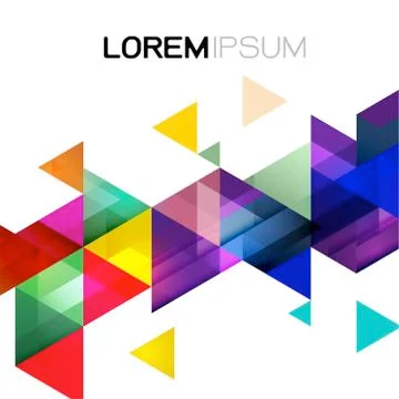 Vector abstract colorful gradient and modern overlapping geometric template. Stock Illustration