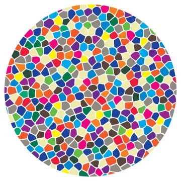 Vector abstract colorful mosaic round pattern Stock Illustration