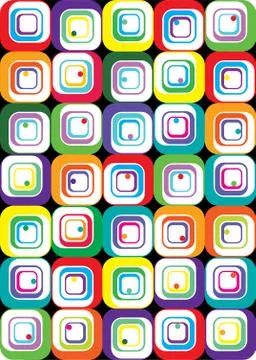 Vector abstract colorful squares Stock Illustration