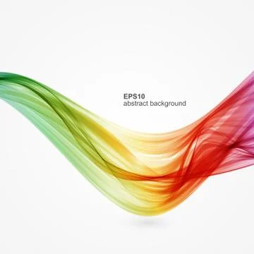 Vector abstract colorful wave background Stock Illustration