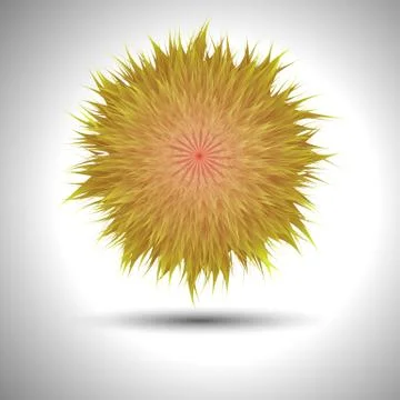 The vector abstract conceptual flower for decoration Stock Illustration